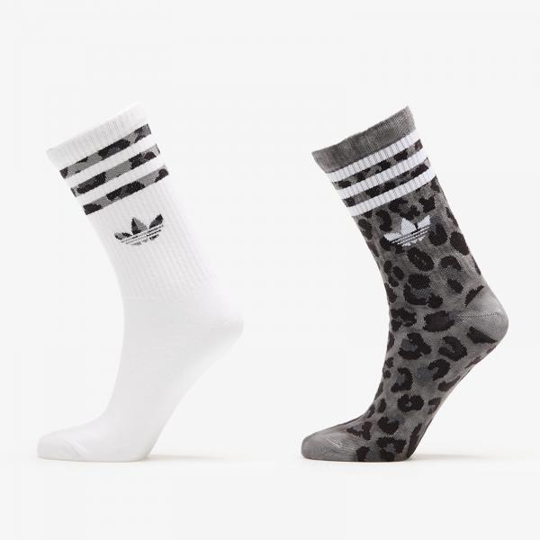 Ponožky adidas Leo Crew S 2-Pack Carbon/ Black L