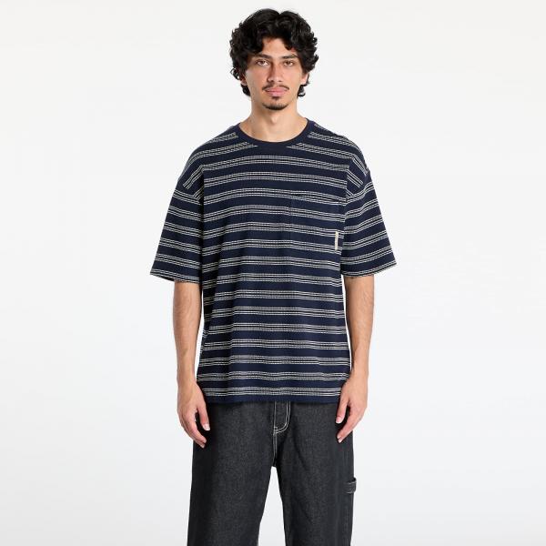 Tričko Calvin Klein Jeans Short Sleeve Stripe Relaxed Tee Night Sky S
