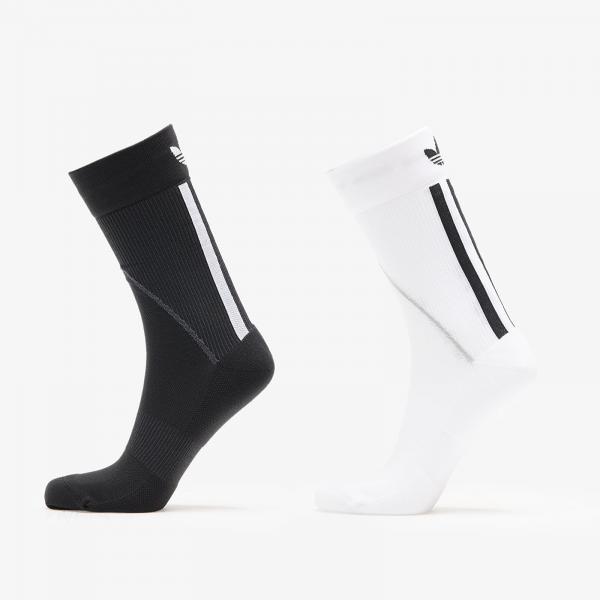 Ponožky adidas Techy Crew Socks 2-Pack White/ Black M
