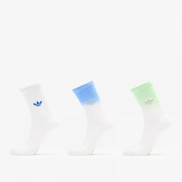 Ponožky adidas Ombre Crew Socks 3-Pack White/ Pulse Lime S