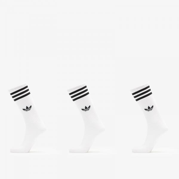Ponožky adidas 3S High Crew Socks 3-Pack White/ White/ White M