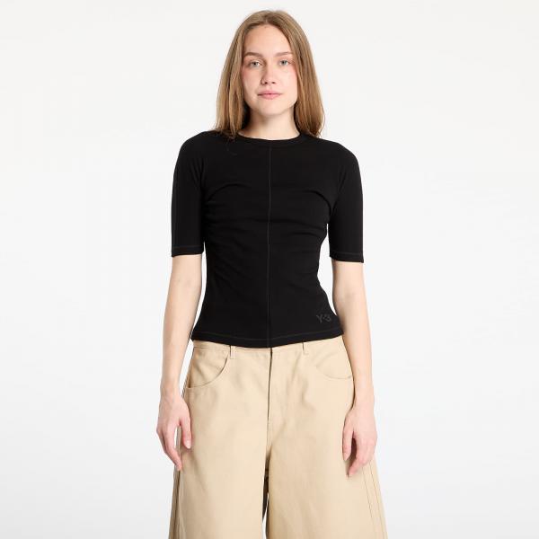 Tričko Y-3 Fitted Short Sleeve T-Shirt Black XS