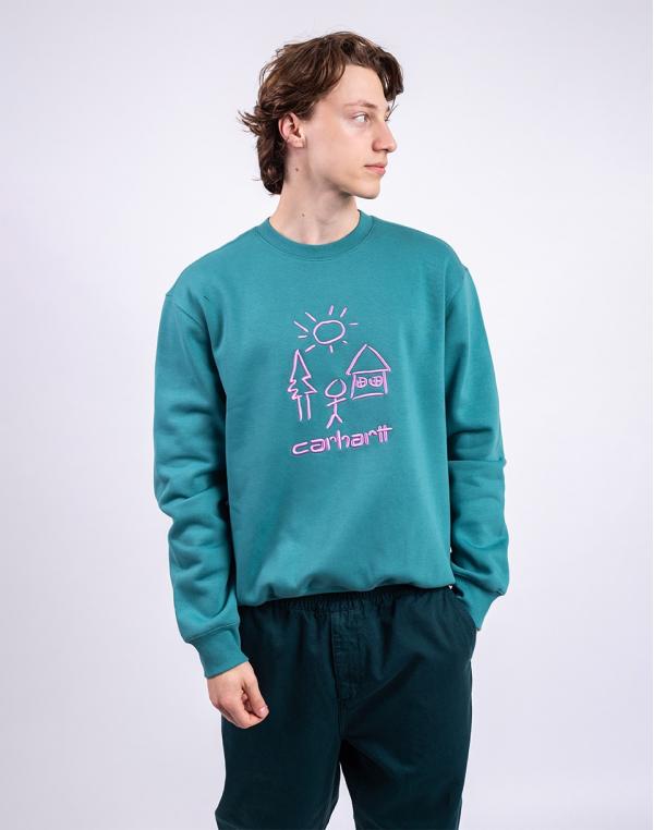 Carhartt WIP Masterpiece Sweat Saguro/Pink S