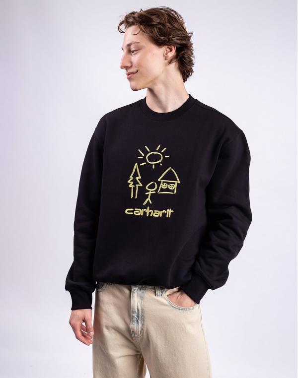 Carhartt WIP Masterpiece Sweat Black/Fandoghi S