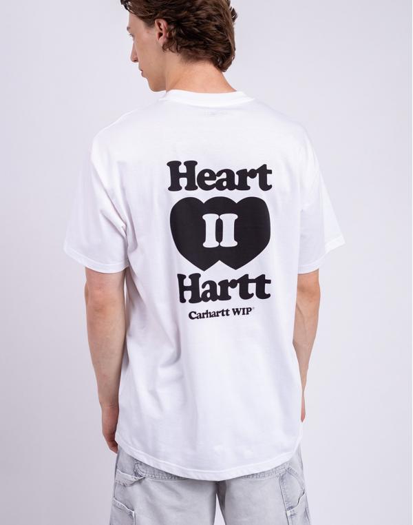 Tričko Carhartt WIP S/S Heart II Hartt T-Shirt White