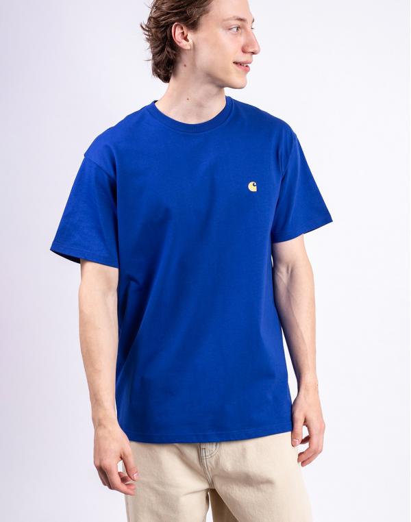 Tričko Carhartt WIP S/S Chase T-Shirt Wolfsbane/Gold