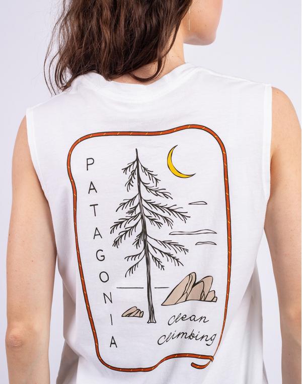 Patagonia W's Clean Climb Roots Boxy Organic Tank White XS
