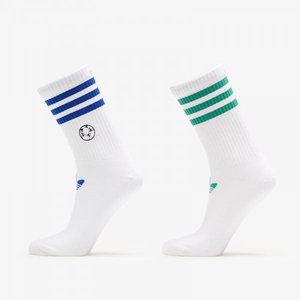 Ponožky adidas Ftball Cr S 2-Pack White/ Royal Blue/ Secogr M