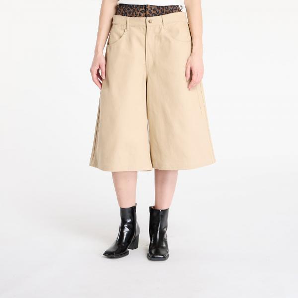 Šortky adidas Firebird Utility Jorts Stone Khaki/ Signal Green S/34