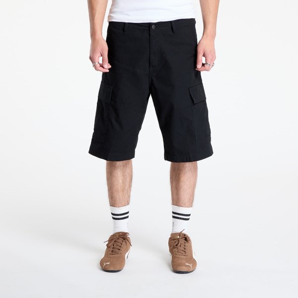 Šortky Carhartt WIP Regular Cargo Short Black Rinsed 31