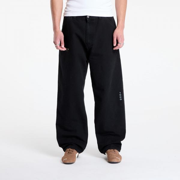 Kalhoty Carhartt WIP OG Single Knee Graphic Pant Black Heavy Stone Wash XS