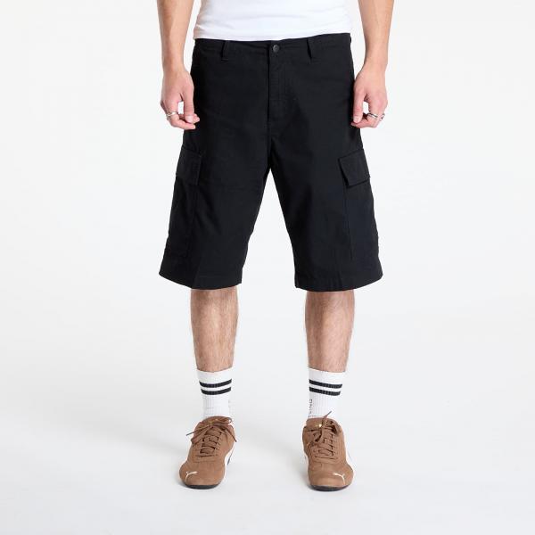 Šortky Carhartt WIP Regular Cargo Short Black Rinsed 29