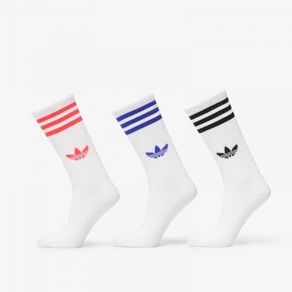 Ponožky adidas 3-Stripes High Crew Socks 3-Pack White/ Black/ Black M