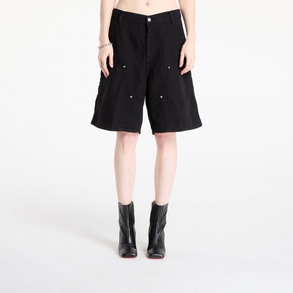 Šortky Carhartt WIP W' Branford Double Knee Short Black Garment Dyed S
