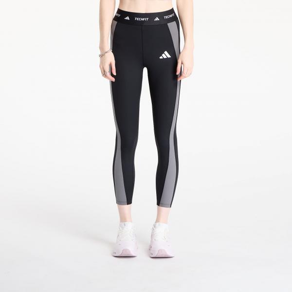 Legíny adidas Techfit Colorblock 7/8 Leggings Black/ Grey Four S