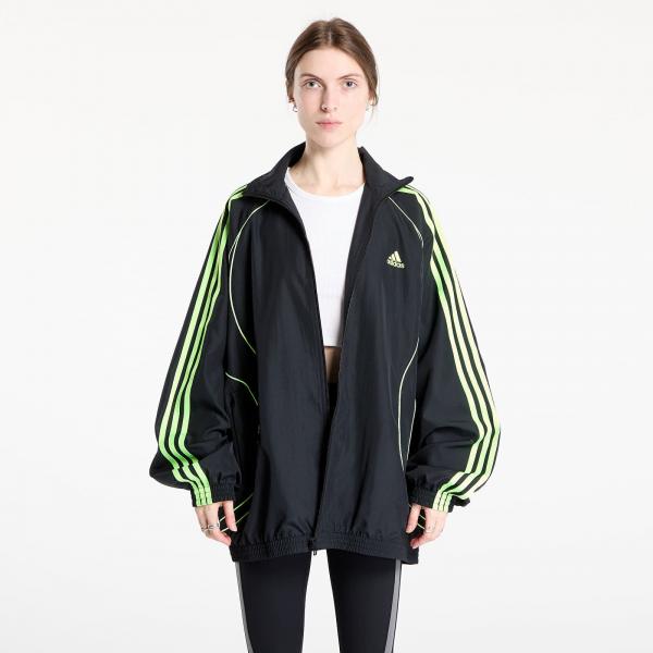 Bunda adidas Teamgeist Adicolor Oversized Woven Track Top Black/ Night Indigo L