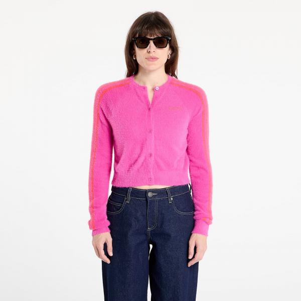 Svetr adidas Fluffy Knitted Cardigan Semi Lucid Fuchsia S