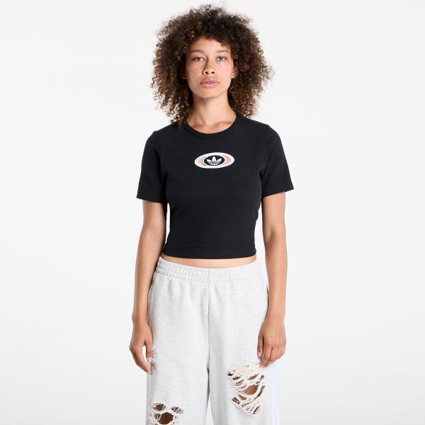 Tričko adidas Originals Campus 2000 Back Cut Out Rib T-Shirt Black L