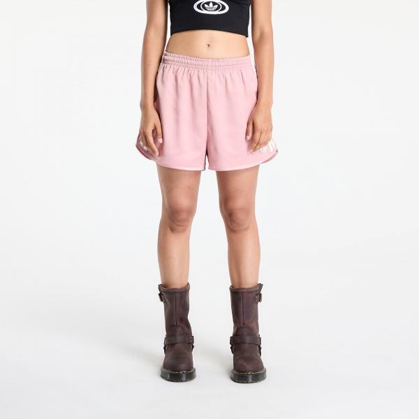 Šortky adidas Originals Satin Shorts Ruffle 3-Stripes Wonder Mauve M