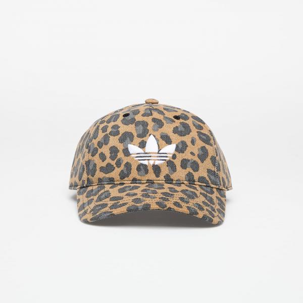 Kšiltovka adidas Leopard Print Baseball Cap Brown Strata/ Black M