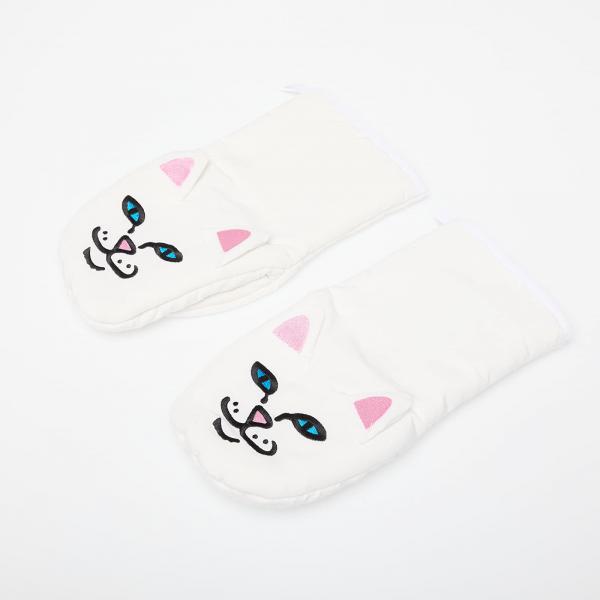 RIPNDIP Nermie Oven Mittens White Universal