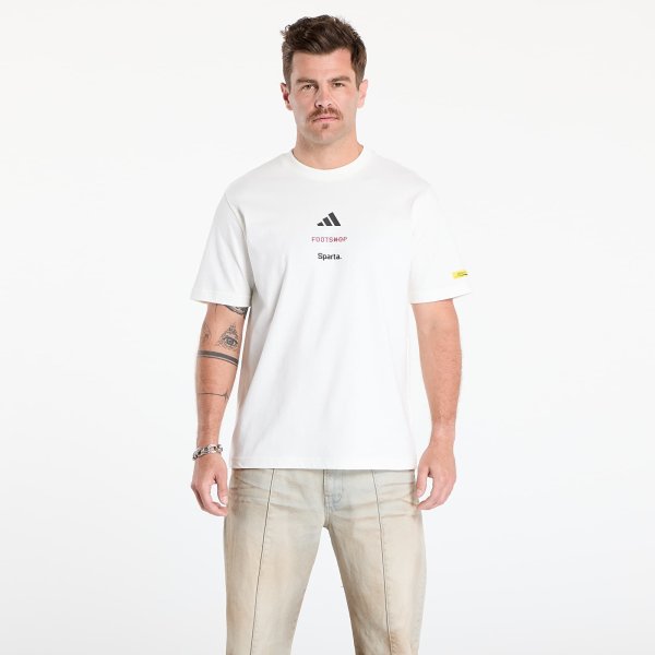 Tričko adidas x Footshop x Sparta T-Shirt Crest UNISEX White XXXL