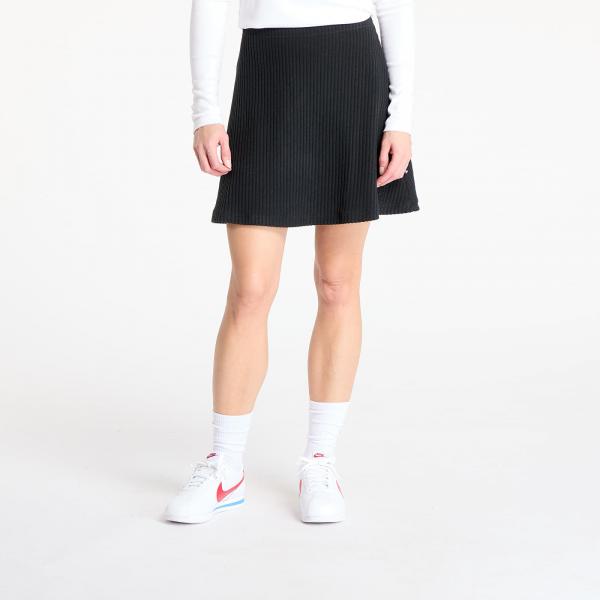 Sukně Nike Sportswear Chill Knit Women's Ribbed Mini Skirt Black/ Black S