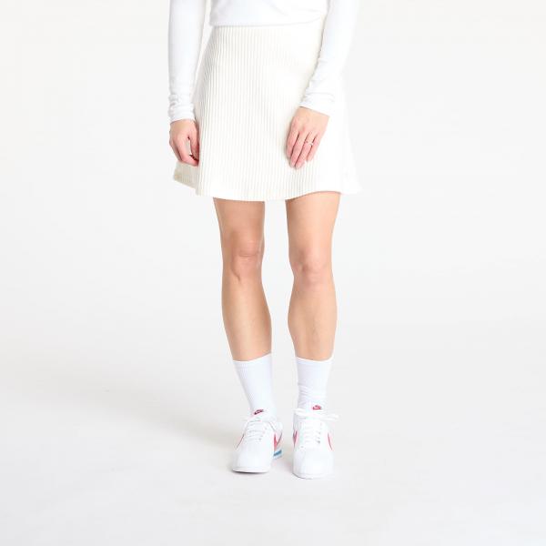 Sukně Nike Sportswear Chill Knit Women's Ribbed Mini Skirt Sail/ Sail XL