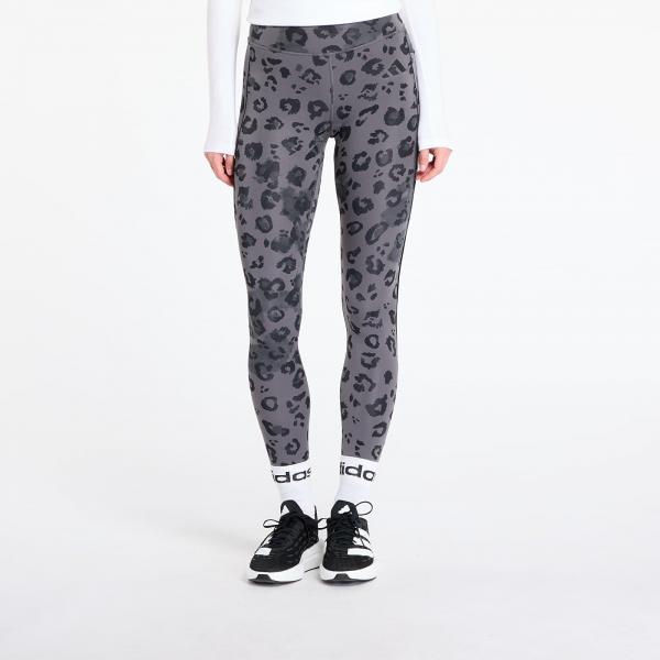 Legíny adidas Optime Essentials Full Length Leggings Print Grey Five L