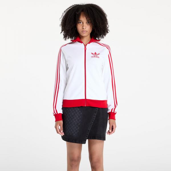 Mikina adidas Beckenbauer Track Top White/ Better Scarlet XS