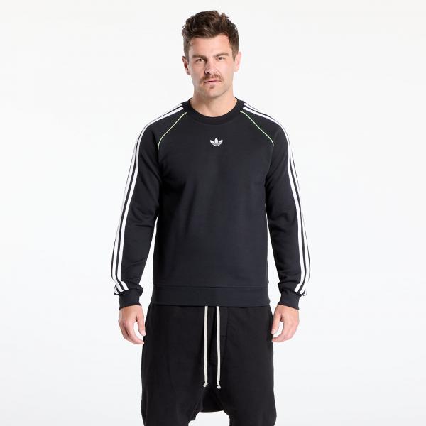 Mikina adidas Piping Crewneck Black/ White M