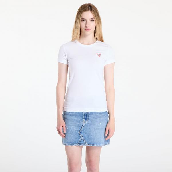Tričko GUESS Ss Cn Mini Triangle White XS