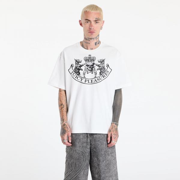 Tričko PLEASURES Skull Crest Heavyweight Shirt White M