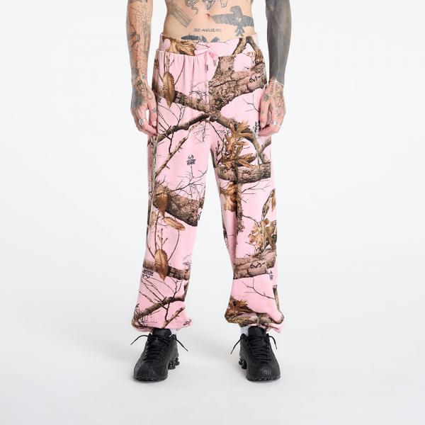 Kalhoty PLEASURES Realtree Velour Track Pants Pink Edge L