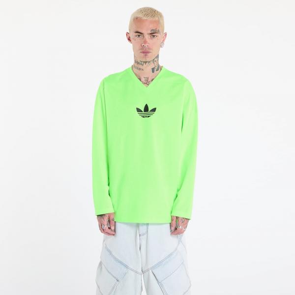 Tričko adidas Adicolor Mesh Long Sleeve Tee Signal Green/ Black L