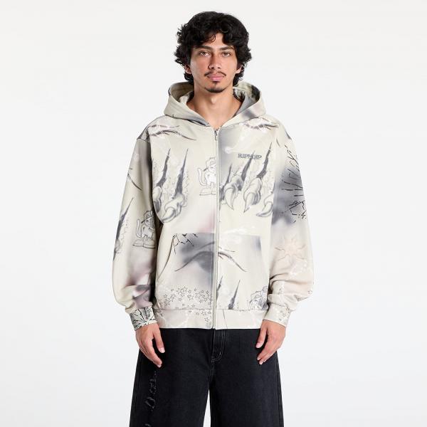 Mikina RIPNDIP Stargazing Zip Up Hoodie Off White XL