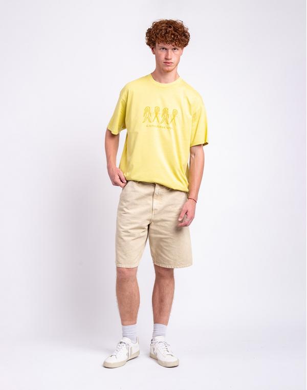 Carhartt WIP Single Knee Short Dusty H Brown chalk wash 30