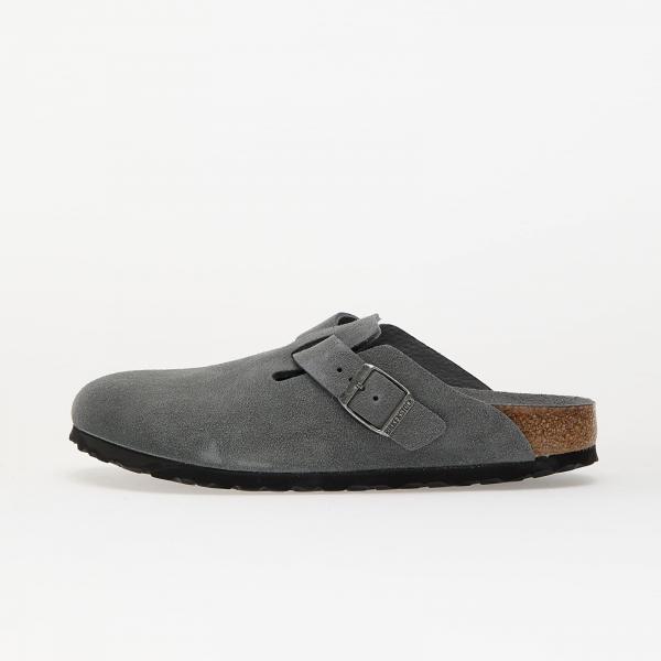 Tenisky Birkenstock Boston Soft Footbed Suede Leather Basalt Gray Tonal Fb EUR 41