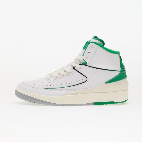 Tenisky Air Jordan 2 Retro White/ Lucky Green-Sail-Lt Steel Grey EUR 44