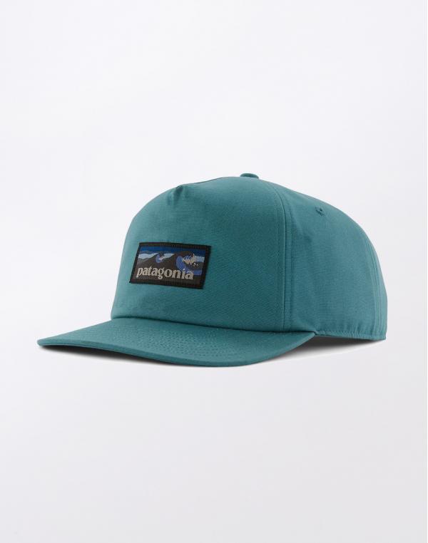 Patagonia Boardshort Label Funfarer Cap Wetland Blue