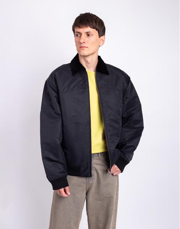 Carhartt WIP Santa Fe Alumni Jacket Black/Scarlet S