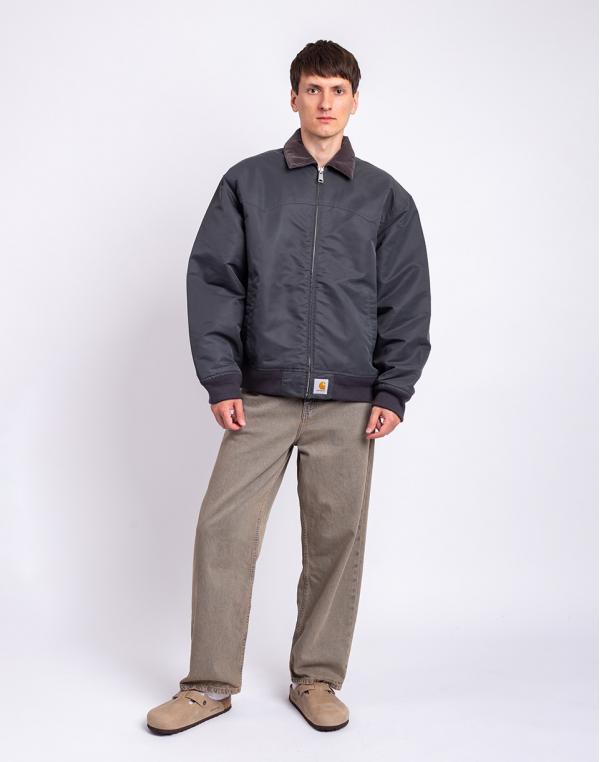 Carhartt WIP Santa Fe Alumni Jacket Graphite/Dark Fir M