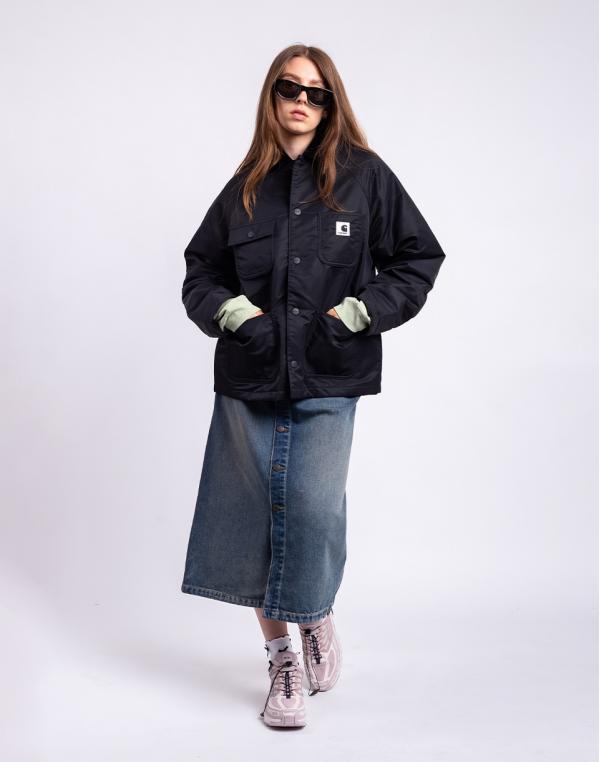 Carhartt WIP W' Alumni Chore Coat Black/Scarlet M