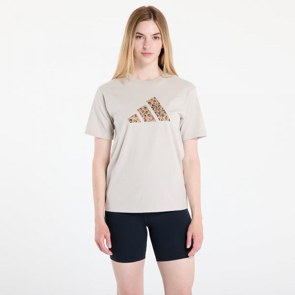 Tričko adidas W Animal T Wonder Aluminium M