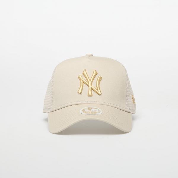 Kšiltovka New Era New York Yankees 9FORTY Af Trucker Metallic Stone/ Metallic Gold Universal