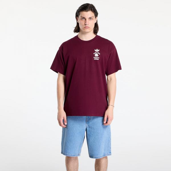 Tričko adidas Japan Florals T Maroon L