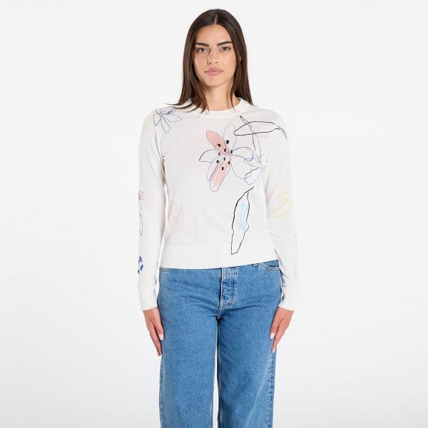 Svetr Desigual Arty Pullover Sweater White L