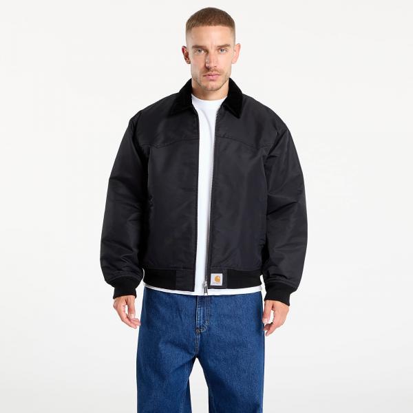 Bunda Carhartt WIP Santa Fe Alumni Jacket Black/ Scarlet S