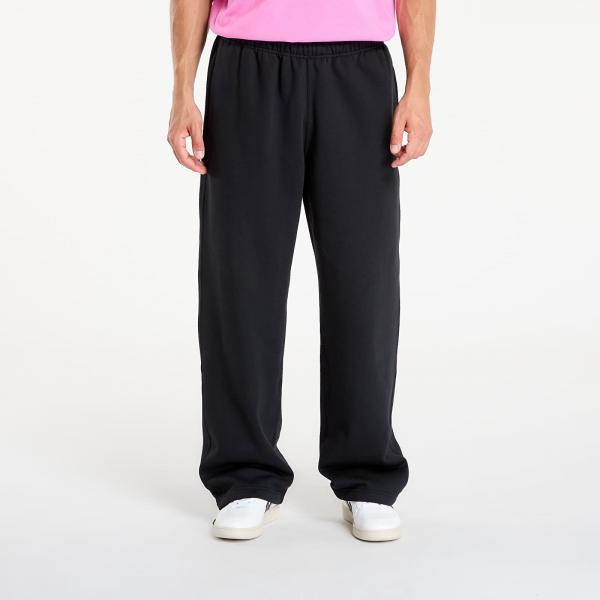 Mikina Nike Solo Swoosh Men's Fleece Open-Hem Pants Black/ Black/ White XS