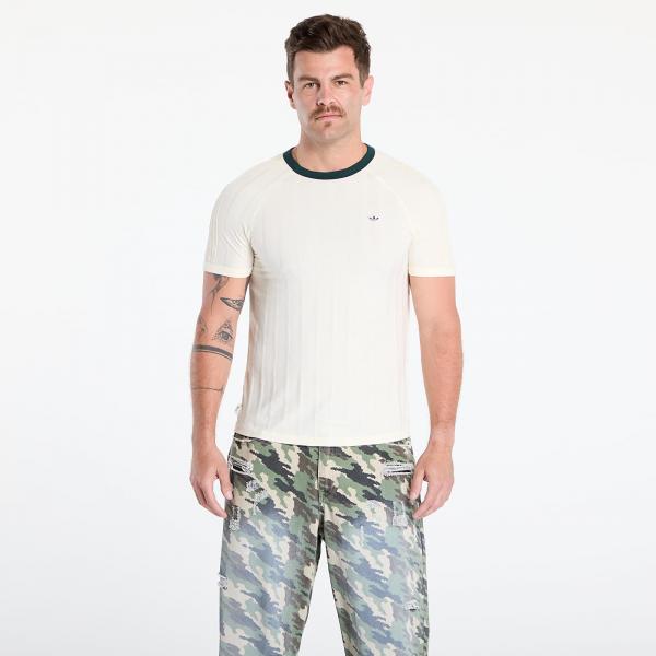 Tričko adidas x Clot Rib T-Shirt by Edison Chen Cream White/ Green Night/ Gum 2 S